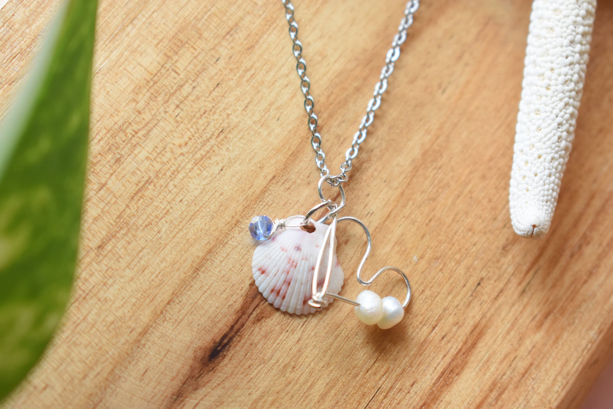 Freshwater Pearl & Shell Necklace | 30th Anniversary Pearl Jewelry