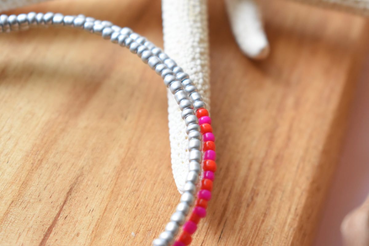 Freshwater Pearl & Stainless Steel Beaded Jewelry | 30th Anniversary Pearl Bracelet