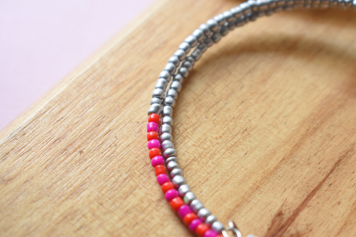 Freshwater Pearl & Stainless Steel Beaded Jewelry | 30th Anniversary Pearl Bracelet