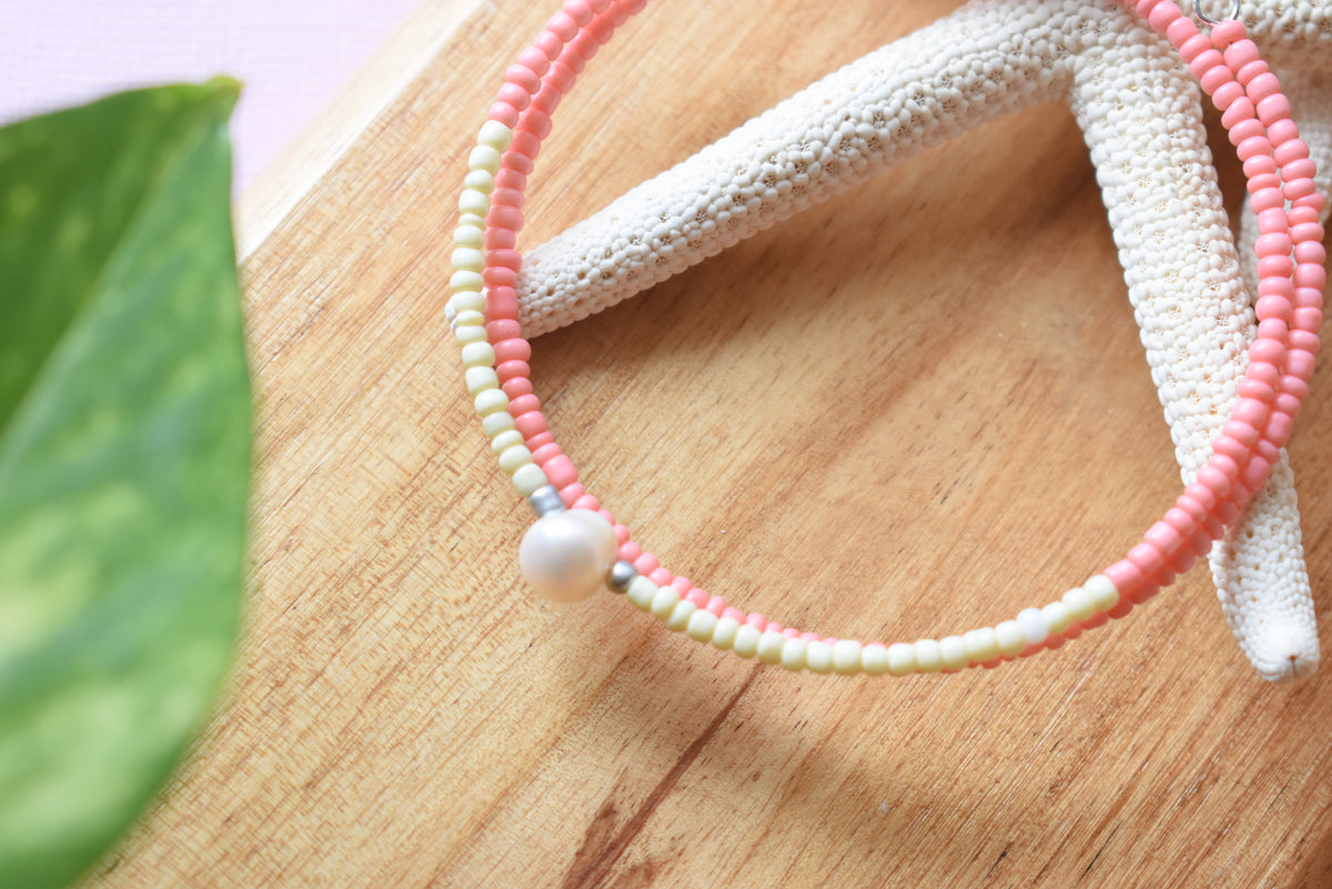 Freshwater Pearl & Stainless Steel Beaded Jewelry | 30th Anniversary Pearl Bracelet