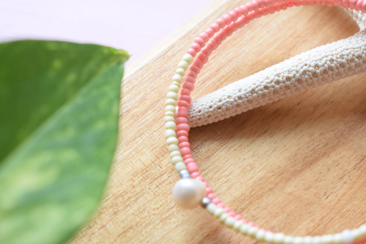 Freshwater Pearl & Stainless Steel Beaded Jewelry | 30th Anniversary Pearl Bracelet