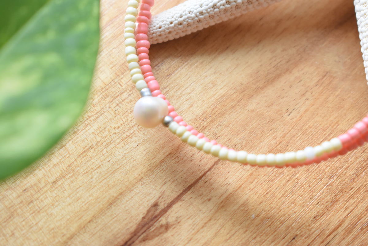 Freshwater Pearl & Stainless Steel Beaded Jewelry | 30th Anniversary Pearl Bracelet