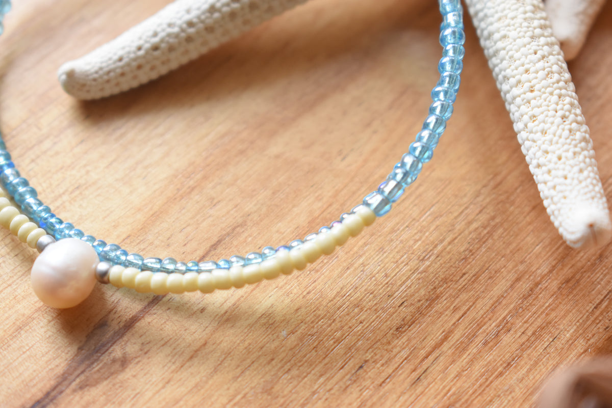 Freshwater Pearl & Stainless Steel Beaded Jewelry | 30th Anniversary Pearl Bracelet