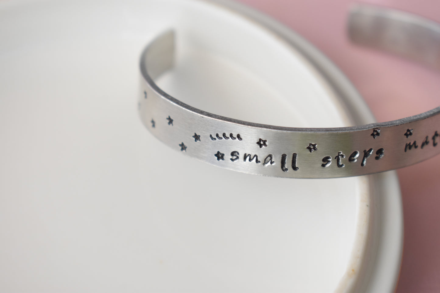 Small Steps Matter- Cuff Bracelet