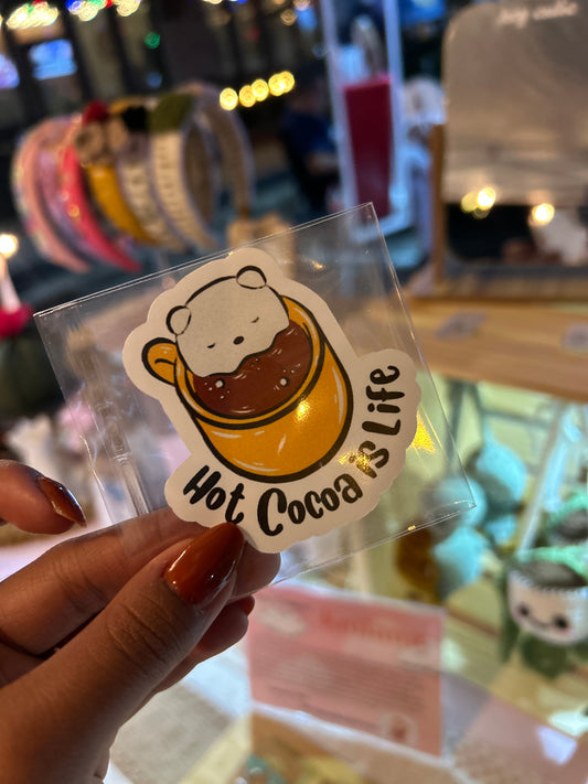 Hot Cocoa is Life - Waterproof Vinyl Sticker