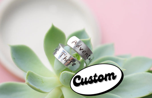 Custom/Personalized  - Aluminum Wrap Ring